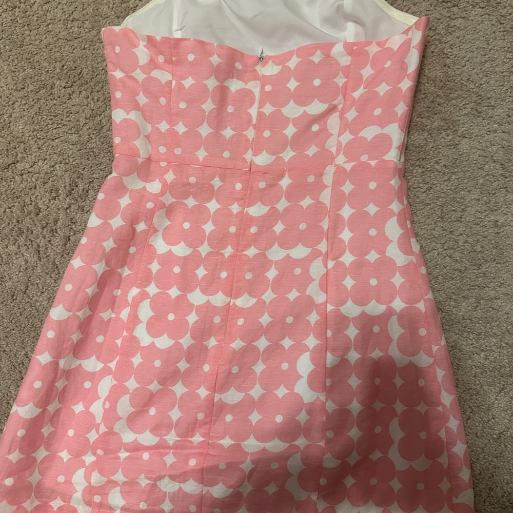 Peppermayo Pink and White Strapless Mini Dress - Picture 3 of 4